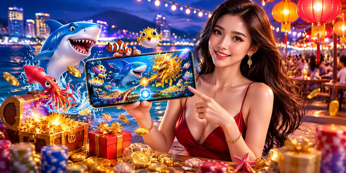 Không khí chợ đêm Quy Nhơn với trò chơi bắn cá và xổ số truyền thống